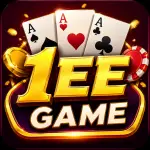 1EE Game app icon featuring gold text, playing cards, casino chips, and a mobile gaming theme.