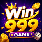 WIN9999 Game banner with red gaming background, free download text, top trending in Pakistan, and modern mobile gaming design.